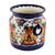 Ceramic flower pot, 'Imperial Garden' - Ceramic flower pot (image 2b) thumbail