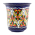 Ceramic flower pot, 'Enchanted Nature' - Ceramic flower pot (image 2b) thumbail