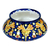 Ceramic flower pot, 'Golden Splendor' - Ceramic flower pot (image 2b) thumbail