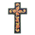 Ceramic cross, 'Color Harmony' - Handmade Christianity Ceramic Wall Cross