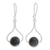 Jade dangle earrings, 'Modern Mixco' - Hand Crafted Sterling Silver Dangle Jade Earrings thumbail