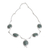 Jade Y necklace, 'Path of Life' - Fair Trade Women's Sterling Silver Pendant Jade Necklace thumbail