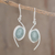 Jade dangle earrings, 'Path of Life' - Jade dangle earrings (image 2) thumbail
