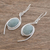 Jade dangle earrings, 'Path of Life' - Jade dangle earrings (image 2b) thumbail