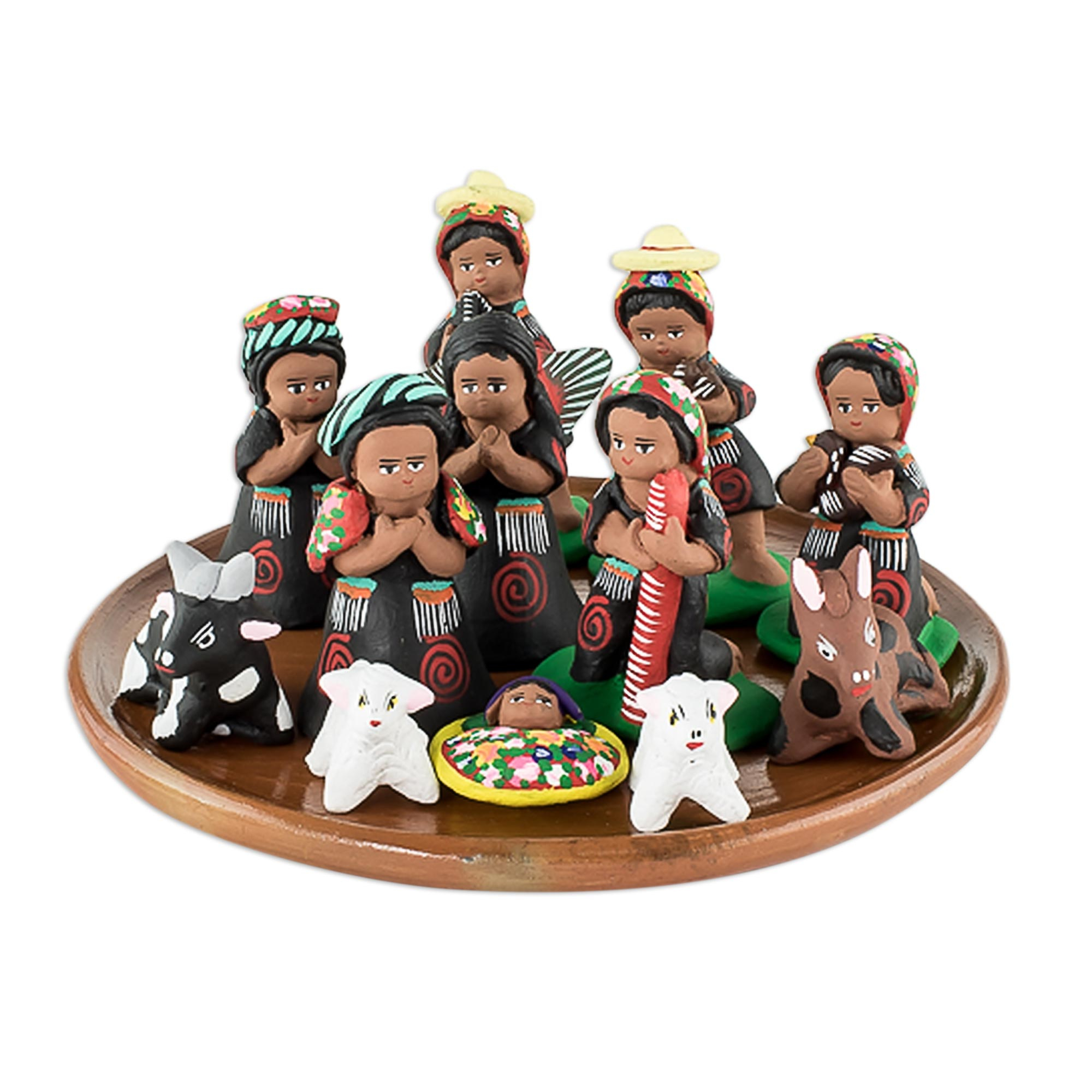 UNICEF Market Ceramic nativity scene (Set of 13