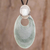 Jade pendant necklace, 'Solola Meadow' - Handmade Sterling Silver and Jade Pendant Necklace thumbail