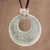 Jade pendant necklace, 'Maya Memory' - Hand Made Jade and Sterling Silver Pendant Necklace  (image 2) thumbail