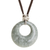 Collar colgante de jade, 'Memoria Maya' - Collar colgante de jade y plata de ley hecho a mano 