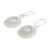 Jade dangle earrings, 'Maya Memory' - Unique Sterling Silver Dangle Jade Earrings (image 2d) thumbail