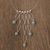 Jade waterfall necklace, 'Maya Empress' - Central American Sterling Silver Waterfall Jade Necklace thumbail