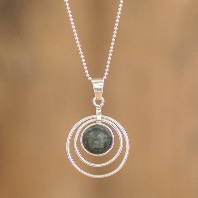 Jade pendant necklace, Eternal Cosmos