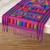 Cotton table runner, 'Lilac Quetzal' - Cotton table runner (image 2) thumbail