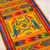 Cotton table runner, 'Yellow Quetzal' - Handwoven Cotton Bird Table Runner (image 2c) thumbail