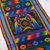 Cotton table runner, 'Ebony Quetzal' - Cotton table runner (image 2c) thumbail