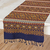 Cotton table runner, Guatemala is Home