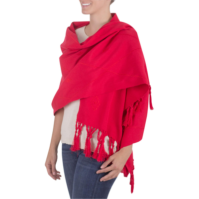 Schal aus Wollmischung - Von Hand gefertigter Schal aus Wollmischung für Damen