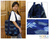 Cotton tote shoulder bag, 'Midnight Maya' - Hand Made Central American Cotton Tote Handbag