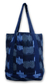 Cotton tote shoulder bag, 'Midnight Maya' - Hand Made Central American Cotton Tote Handbag thumbail
