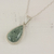 Jade pendant necklace, 'Green Sacred Quetzal' - Unique Sterling Silver Pendant Jade Necklace (image 2) thumbail