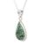 Jade pendant necklace, 'Green Sacred Quetzal' - Unique Sterling Silver Pendant Jade Necklace (image 2d) thumbail
