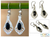Jade dangle earrings, 'Black Peacock' - Unique Jade Dangle Earrings with Sterling Silver thumbail