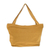 Cotton tote handbag, 'Guatemala Warmth' - Guatemalan Mustard Yellow Handwoven Cotton Tote Handbag (image 2a) thumbail