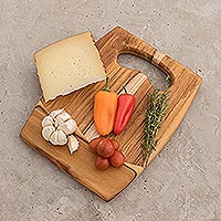 Featured review for Teak wood cutting board, Surf