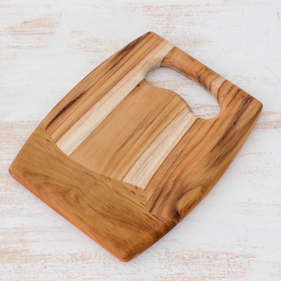 Tabla de cortar madera de teca - Tabla de cortar madera de teca hecha a mano