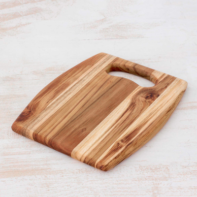 Tabla de cortar de madera de teca - Accesorio de cocina de tabla de cortar de madera