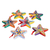 Ceramic ornaments, 'Holiday Stars' (set of 6) - Ceramic hand painted ornaments (Set of 6)