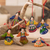 Ceramic ornaments, 'Happy Angels' (set of 6) - Ceramic ornaments (Set of 6) (image 2) thumbail