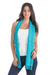 Cotton scarf, 'Sea Dreams' - Cotton scarf (image 2c) thumbail