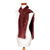Rayon chenille scarf, 'Scarlet Dreamer' - Rayon Chenille Scarf (image 2a) thumbail