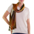 Rayon scarf, 'Solola Autumn' - Handcrafted Bamboo fibre Scarf (image 2b) thumbail