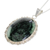 Jade pendant necklace, 'Princess of the Forest' - Central American Sterling Silver Jade Pendant Necklace (image 2c) thumbail