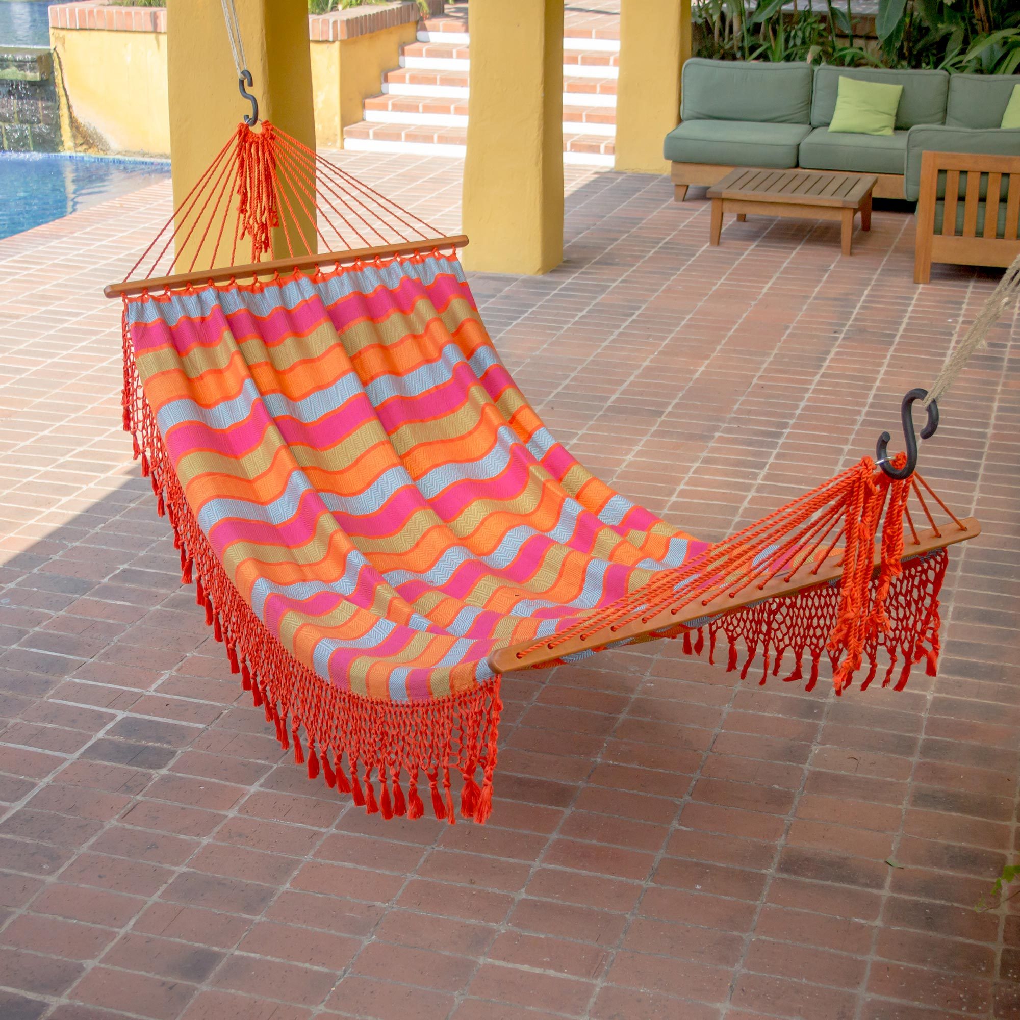 Cotton Fairtrade Single Hammock Mandarina 230 x 130 cm