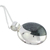 Jade pendant necklace, 'Face of the Moon' - Hand Crafted Sterling Silver Pendant Jade Necklace (image 2c) thumbail
