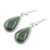 Jade dangle earrings, 'Sacred Quetzal' - Unique Sterling Silver Jade Dangle Earrings (image 2c) thumbail