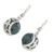 Jade dangle earrings, 'Quetzal Eclipse' - Hand Made Sterling Silver Dangle Jade Bird Earrings (image 2c) thumbail