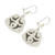 Jade dangle earrings, 'Dark Maya Quetzal' - Hand Made Sterling Silver Dangle Jade Earrings (image 2d) thumbail