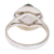 Jade cocktail ring, 'Square Circle' - Sterling Silver Green Jade Cocktail Ring (image 2d) thumbail