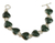 Jade heart bracelet, 'Love Immemorial' - Heart Shaped Jade Sterling Silver Link Bracelet thumbail