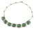 Jade waterfall necklace, 'Maya Legends in Light Green' - Handcrafted Sterling Silver Jade Necklace thumbail