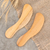 Cedar spreader knives, 'Forest Gift' (pair) - Unique Wood Serving Utensil Spreader Knives (Pair) (image 2) thumbail