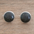 Sterling silver cufflinks, 'Calendar Moon' - Artisan Crafted Men's Sterling Silver Jade Cufflinks (image 2b) thumbail