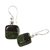 Jade dangle earrings, 'Duality' - Fair Trade Sterling Silver Jade Dangle Earrings (image 2b) thumbail