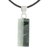 Jade pendant necklace, 'Life' - Artisan Crafted Cotton Cord Jade Pendant Necklace (image 2b) thumbail