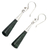 Jade dangle earrings, 'Faceted Green Droplet' - Handcrafted Sterling Silver Dangle Jade Earrings (image 2a) thumbail