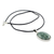 Jade pendant necklace, 'Sacred Maya Treasure' - Guatemalan Jade Pendant on 925 Silver and Cotton Cord (image 2b) thumbail