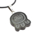 Jade pendant necklace, 'Maya Destiny Cat' - Handcrafted Nahual Cotton Cord Jade Necklace (image 2c) thumbail